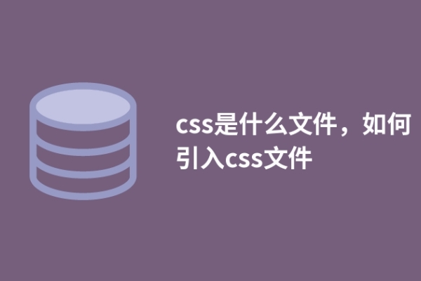 css是什么文件，如何引入css文件