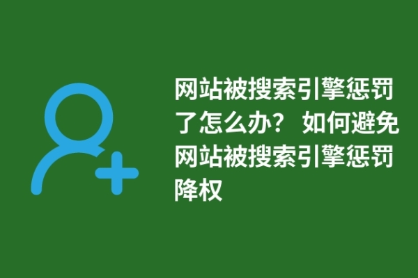 網(wǎng)站被搜索引擎懲罰了怎么辦？ 如何避免網(wǎng)站被搜索引擎懲罰降權(quán)