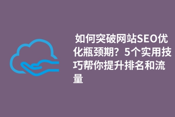  如何突破網(wǎng)站SEO優(yōu)化瓶頸期？5個(gè)實(shí)用技巧幫你提升排名和流量