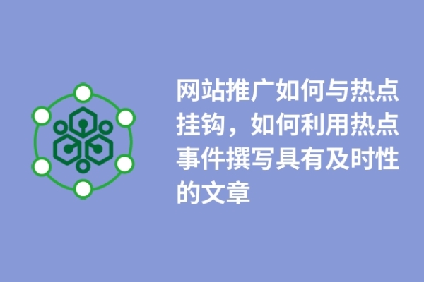 網(wǎng)站推廣如何與熱點掛鉤，如何利用熱點事件撰寫具有及時性的文章