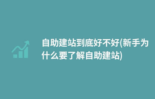 自助建站的一般流程(新手選擇自助建站到底好不好)