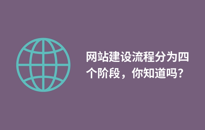 網(wǎng)站建設(shè)流程分為四個(gè)階段，你知道嗎？