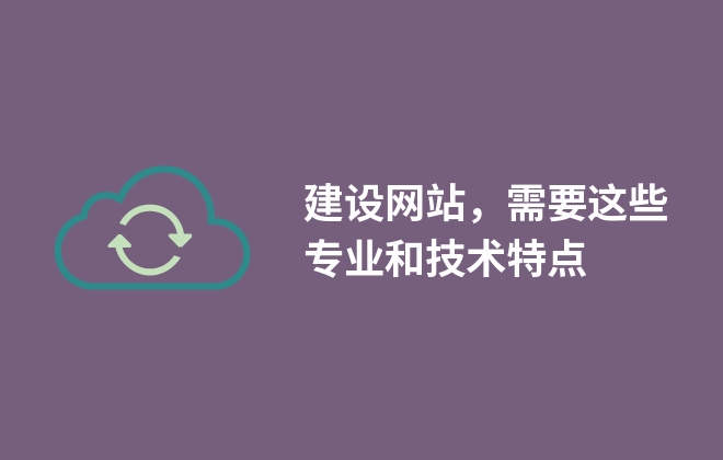 建設網(wǎng)站，需要這些專業(yè)和技術(shù)特點